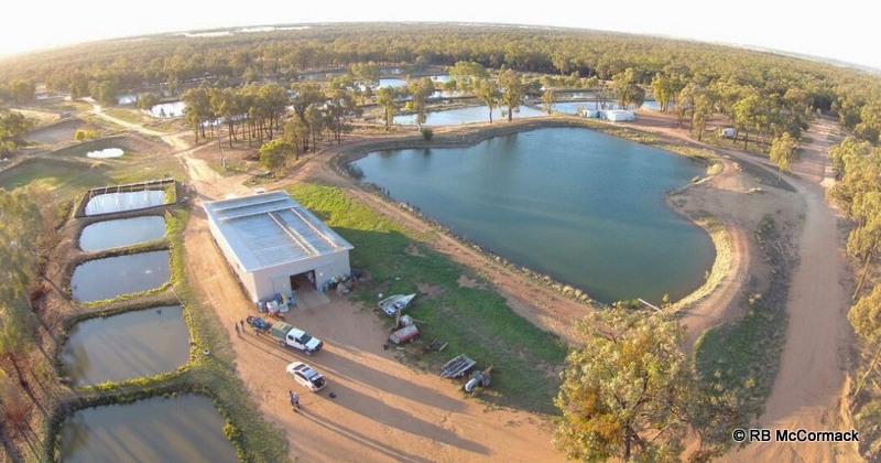 Aerial View of Narrabri Fish Farm